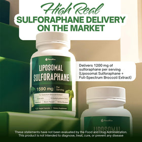 FloraBliss Liposomal Sulforaphane 1000mg étiquette détaillée