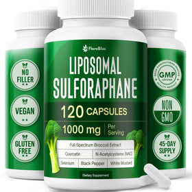 FloraBliss Liposomal Sulforaphane 1000mg gélules avant de l'emballage