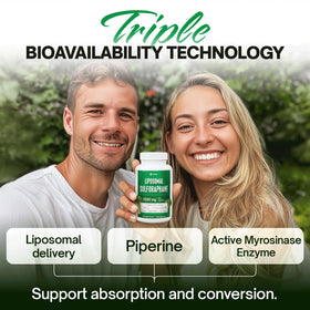 FloraBliss Liposomal Sulforaphane 1000mg gélules sur une surface en bois