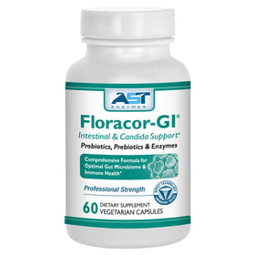 Floracor d'AST Enzymes 60 capsules végétariennes vue de face