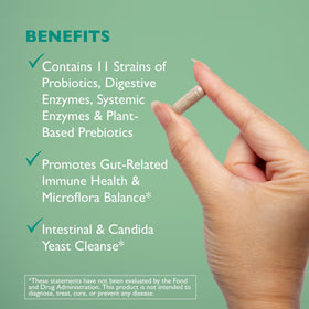 Floracor d'AST Enzymes capsules sur fond blanc