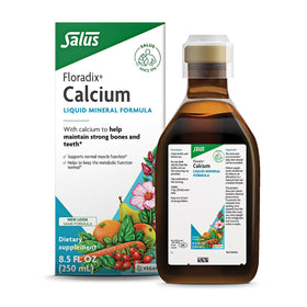 Floradix Complément Alimentaire Liquide Calcium 200 mg, bouteille vue de face