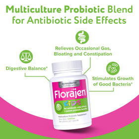 Florajen Probiotique Enfants capsules avec étiquette