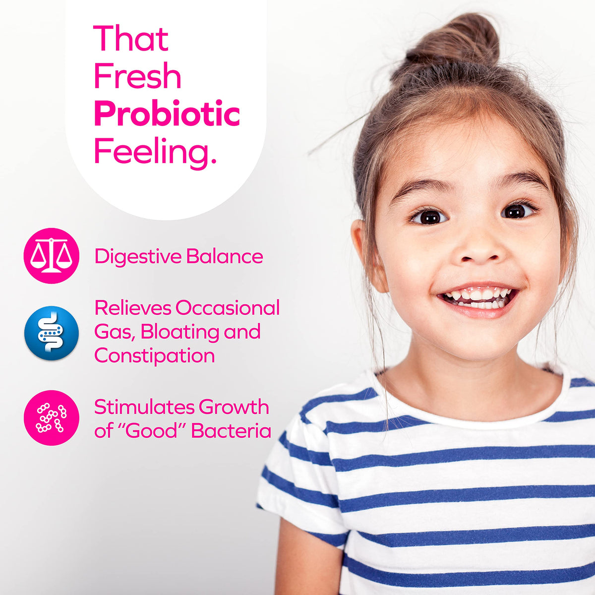 Florajen Probiotique Enfants, vue de côté du flacon