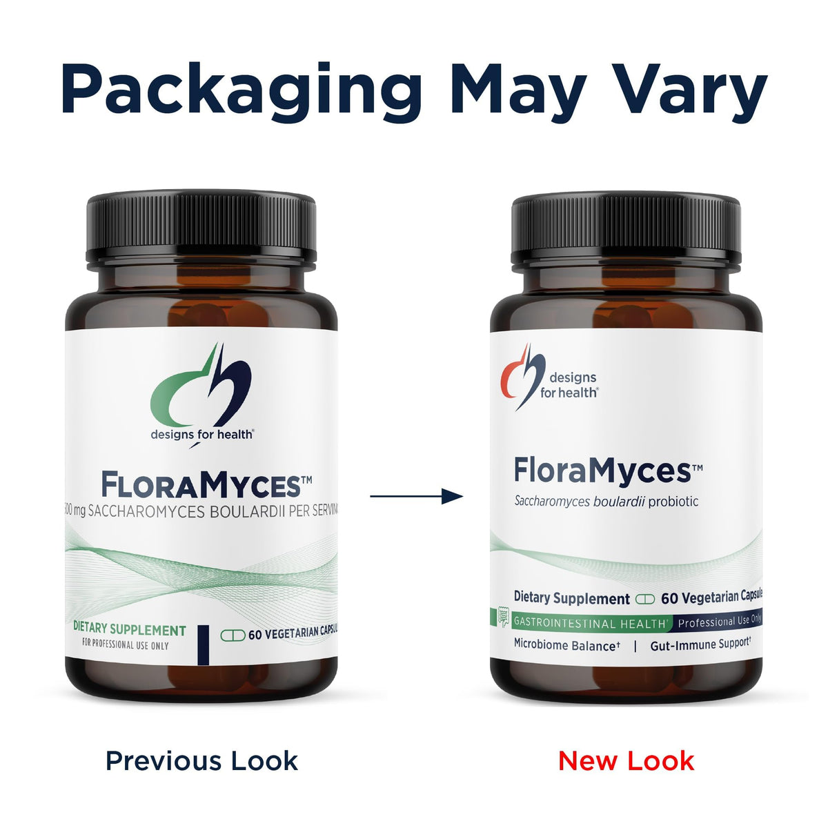 FloraMyces 500mg de Designs for Health, étiquette du produit