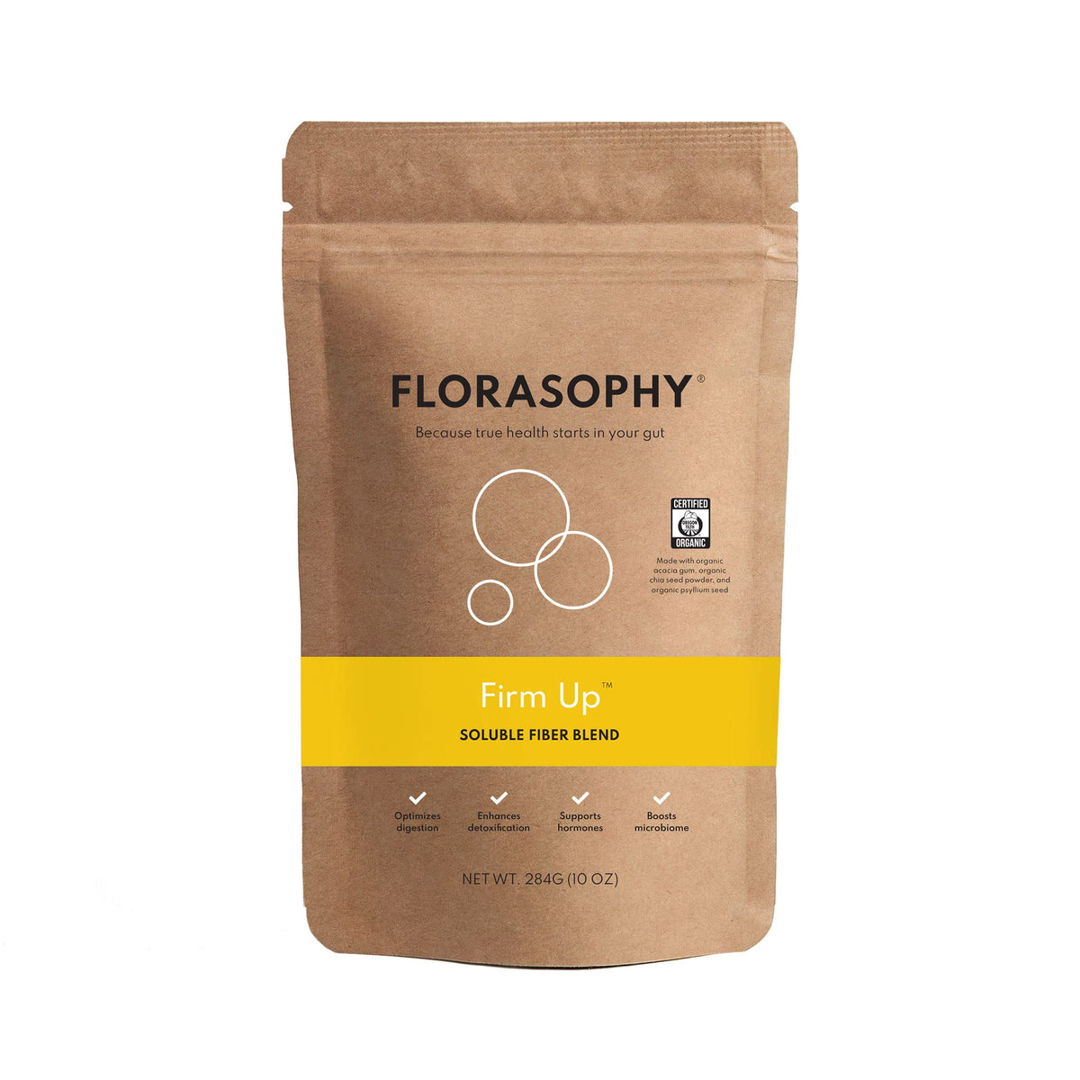 Florasophy Firm Up complément alimentaire en fibres solubles 390g vue de face
