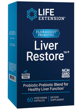FLORASSIST® Restore du Foie de Life Extension, flacon de 60 capsules