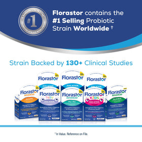 Florastor Complément Alimentaire Probiotique 30 Capsules avec une main tenant une capsule