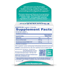 Florastor Complément Alimentaire Probiotique 30 Capsules - vue arrière