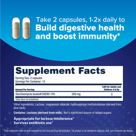 Florastor Complément Alimentaire Probiotique emballage et capsules