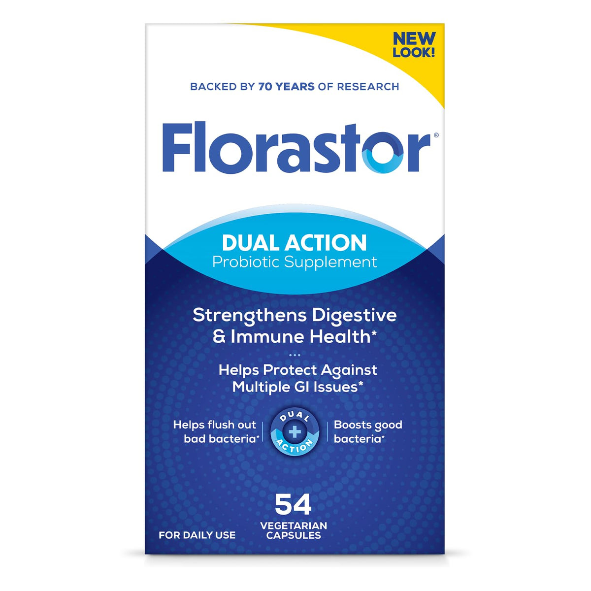 Florastor Probiotique 54 capsules vue de face