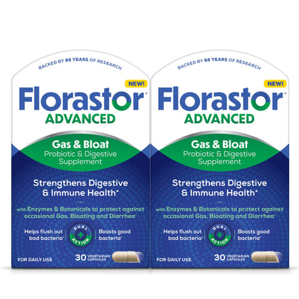 Florastor Probiotique Avancé 30 Capsules, vue de face