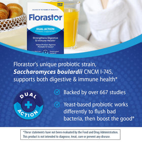 Florastor Probiotique capsules avec étiquette