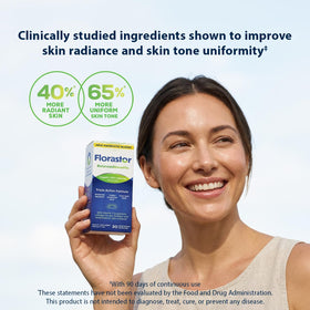 Florastor Probiotique daily + Renouvellement de la Peau - vue de côté de l'emballage