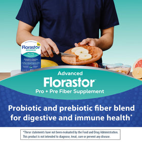 Florastor Probiotique et Prébiotique 30 Capsules - étiquette