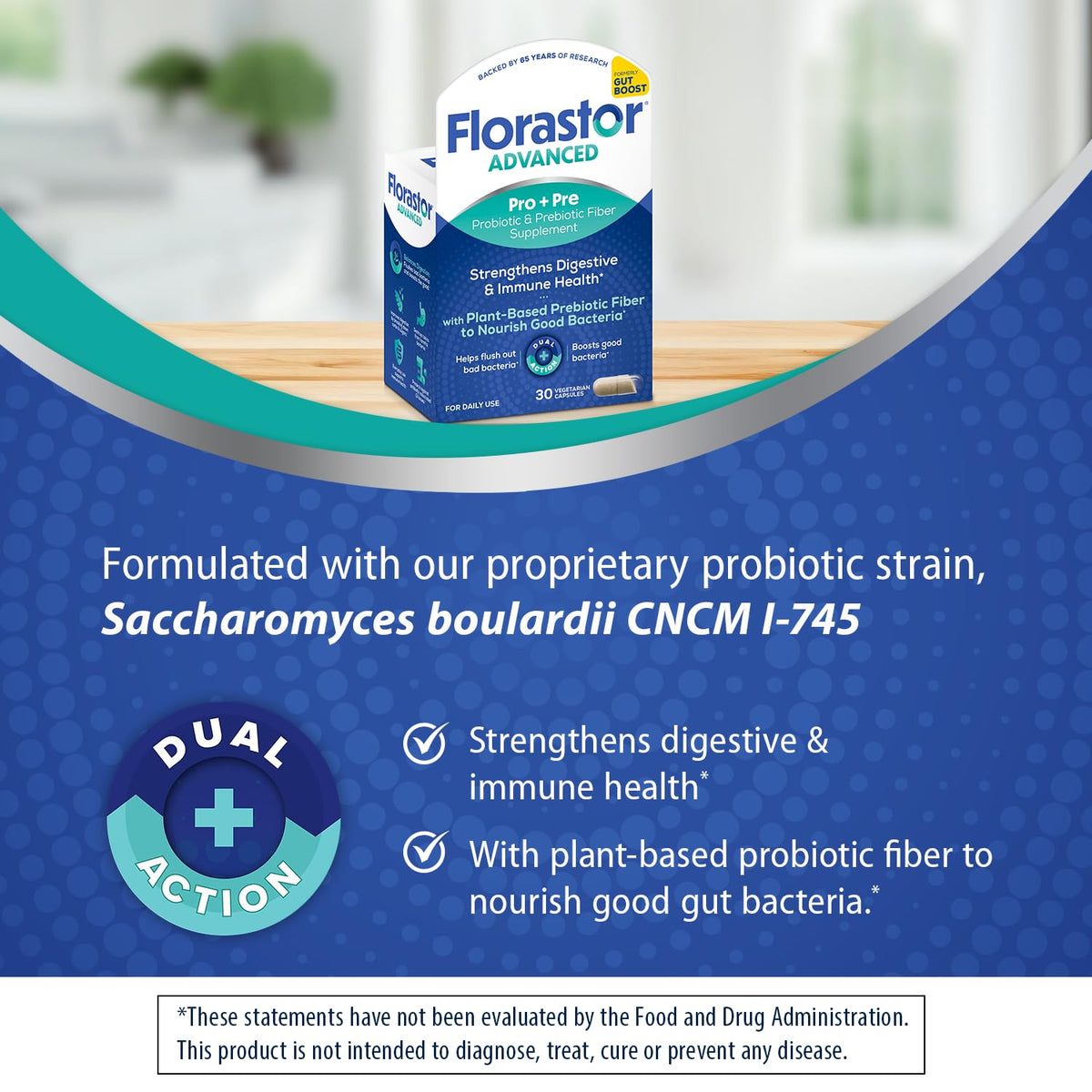 Florastor Probiotique et Prébiotique 30 Capsules - prise en main