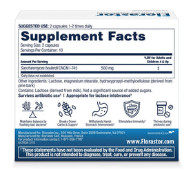 Florastor Probiotiques 20 Capsules emballage