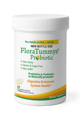 FloraTummys Probiotique 12 Milliards CFU 30 Capsules vue de face