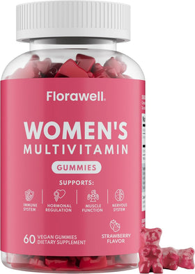 Florawell Gummies Multivitamines Femmes 60 Gummies Vegan vue de face