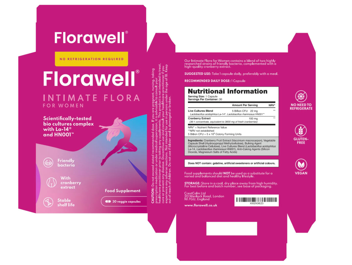 Florawell Probiotiques Vaginales 30 Capsules - utilisation en voyage