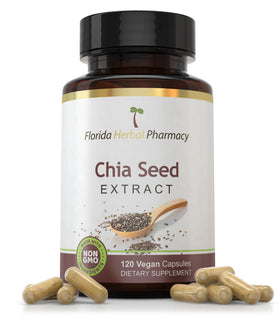 Florida Herbal Pharmacy Extrait de Graines de Chia 120 Capsules vue avant