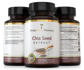 Florida Herbal Pharmacy Extrait de Graines de Chia sur fond neutre