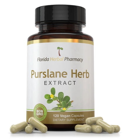 Florida Herbal Pharmacy Extrait de Pourpier 120 Capsules vue avant