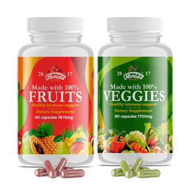 FLORIDA HERBS Complément Alimentaire Fruits et Légumes 180 Gélules, vue de face