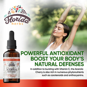 FLORIDA HERBS Teinture d'Acerola Bio 132g en usage