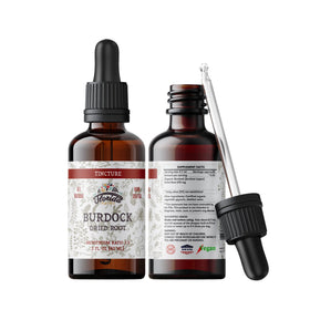 FLORIDA HERBS Teinture de Bardane Bio 60 ml vue avant avec étiquette