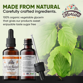 FLORIDA HERBS Tincture de Feuilles d'Hamamélis 60 ml étiquette