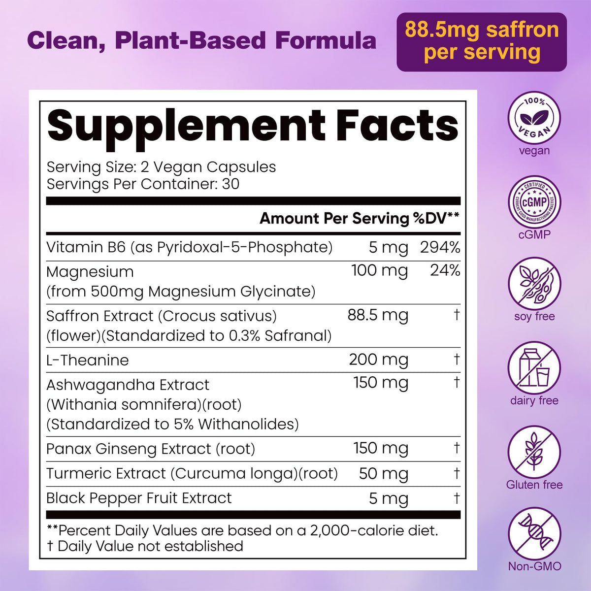 Florvay Extrait de Safran 88,5 mg capsules avec des herbes