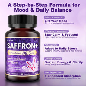 Florvay Extrait de Safran 88,5 mg capsules avec ingrédients naturels