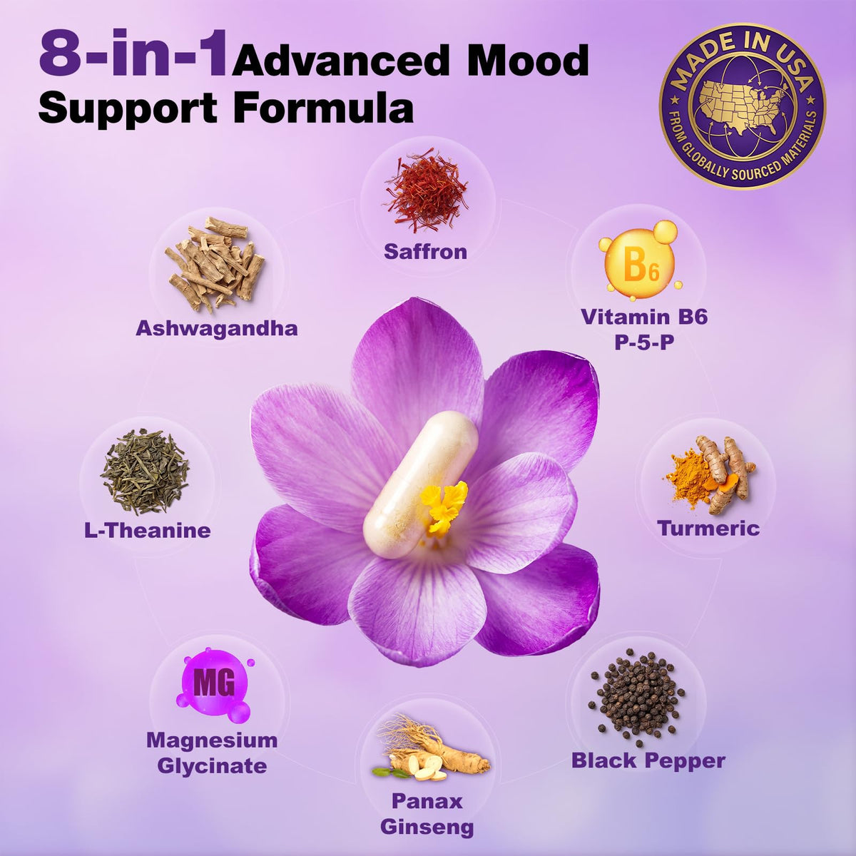 Florvay Extrait de Safran 88,5 mg capsules végétales sur fond blanc