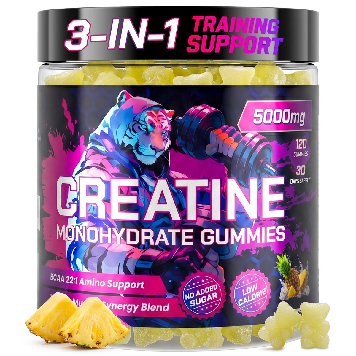 Florvay Gummies de Créatine 120 unités emballage avant
