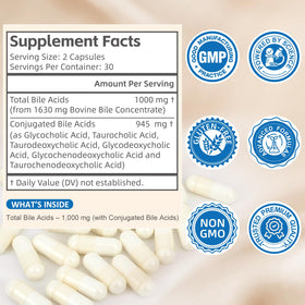 Florvyn Acides Biliaires Conjugués 1000mg capsules sur une table