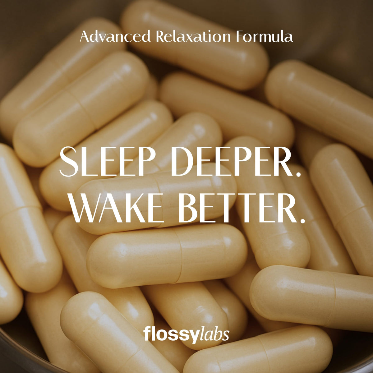 Flossy Labs Calm Night - Flacon avec Kava Kava sur une table