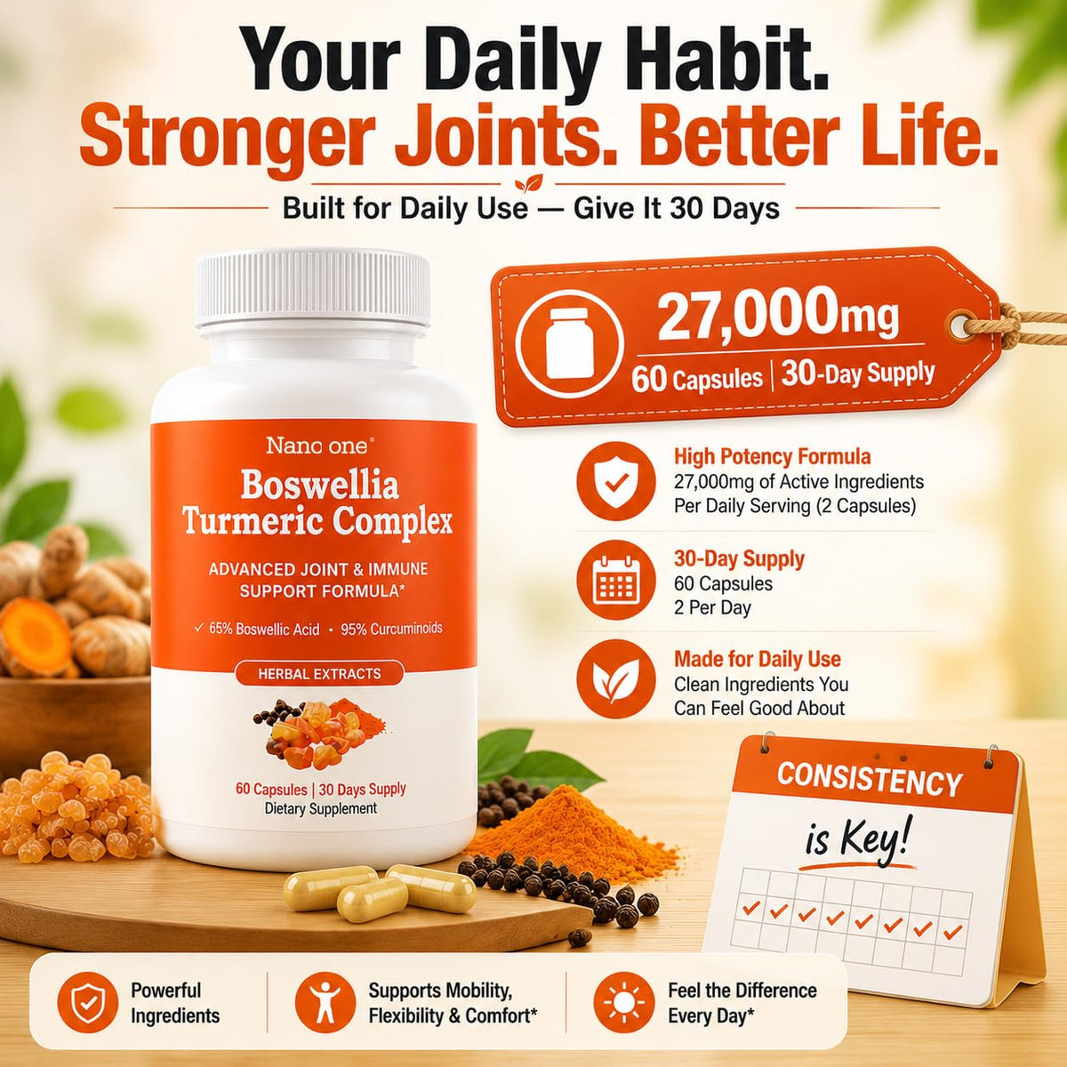 Flulight Complex Boswellia Curcuma 600 mg avec ingrédients naturels