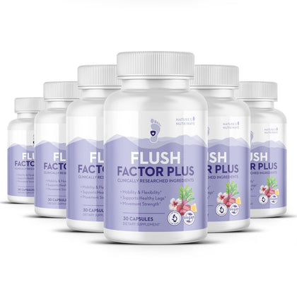 Flush Factor Plus de Nature’s NutriWave, boîte des 30 gélules vue de face
