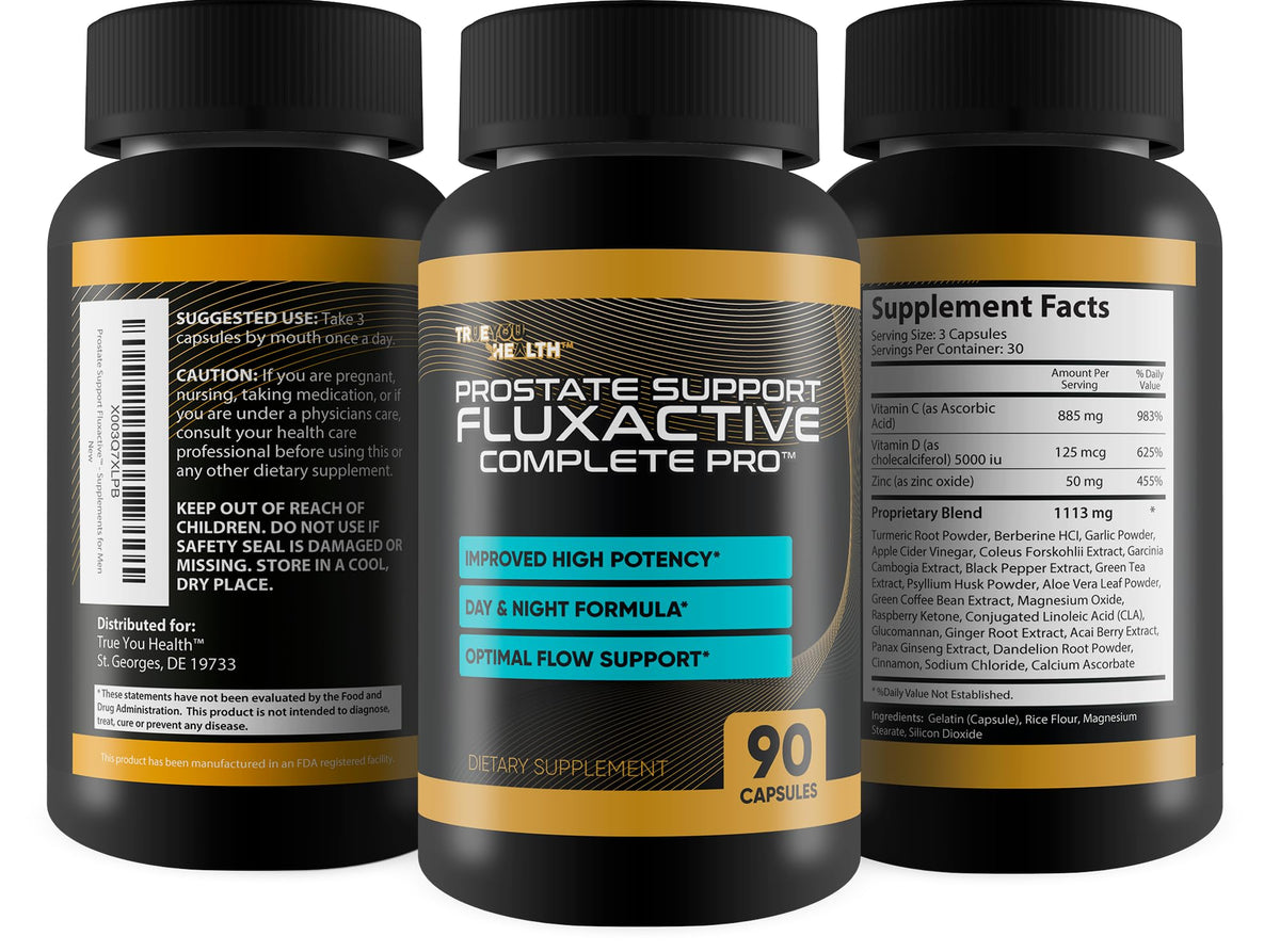 Fluxactive Complete Pro sur une table avec des accessoires de santé