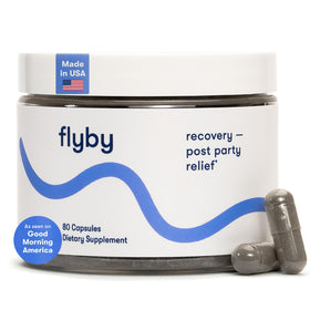 Flyby use 80 Capsules vue avant avec étiquette claire