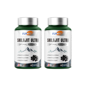 Flynew Shilajit 2-bouteilles 60 capsules vue avant