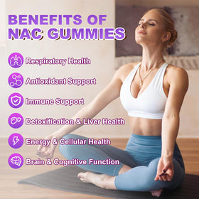 Flyrocer Gummies NAC 120 pièces avec ingrédients naturels