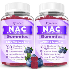 Flyrocer Gummies NAC 120 pièces pot vue de face