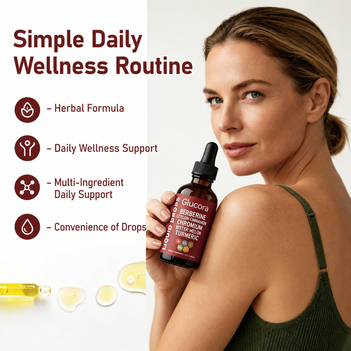 FMRFMR Glucora Berberina Liquida Gotas 60 ml bouteille avec étiquette