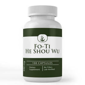 Fo-Ti (He Shou Wu) PURE ORIGINAL INGREDIENTS 100 capsules vue avant