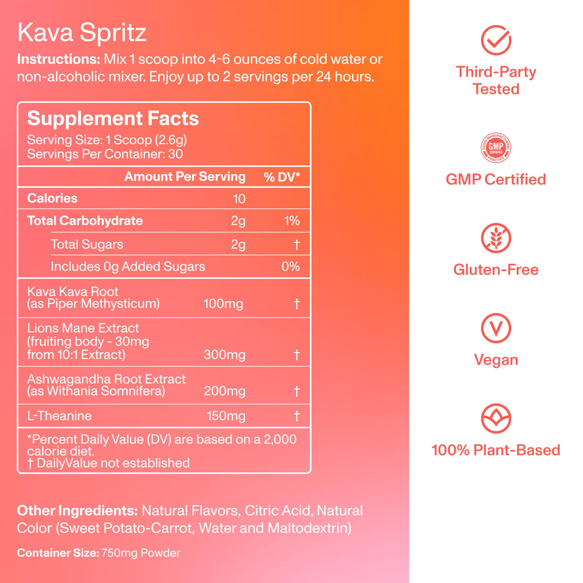 FOCL Kava - boisson servie avec des glaçons