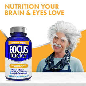 Focus Factor Complément Alimentaire Cerveau et Vision - comprimés avec informations nutritionnelles