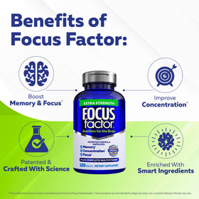 Focus Factor Complément Alimentaire Mémoire ingrédients principaux
