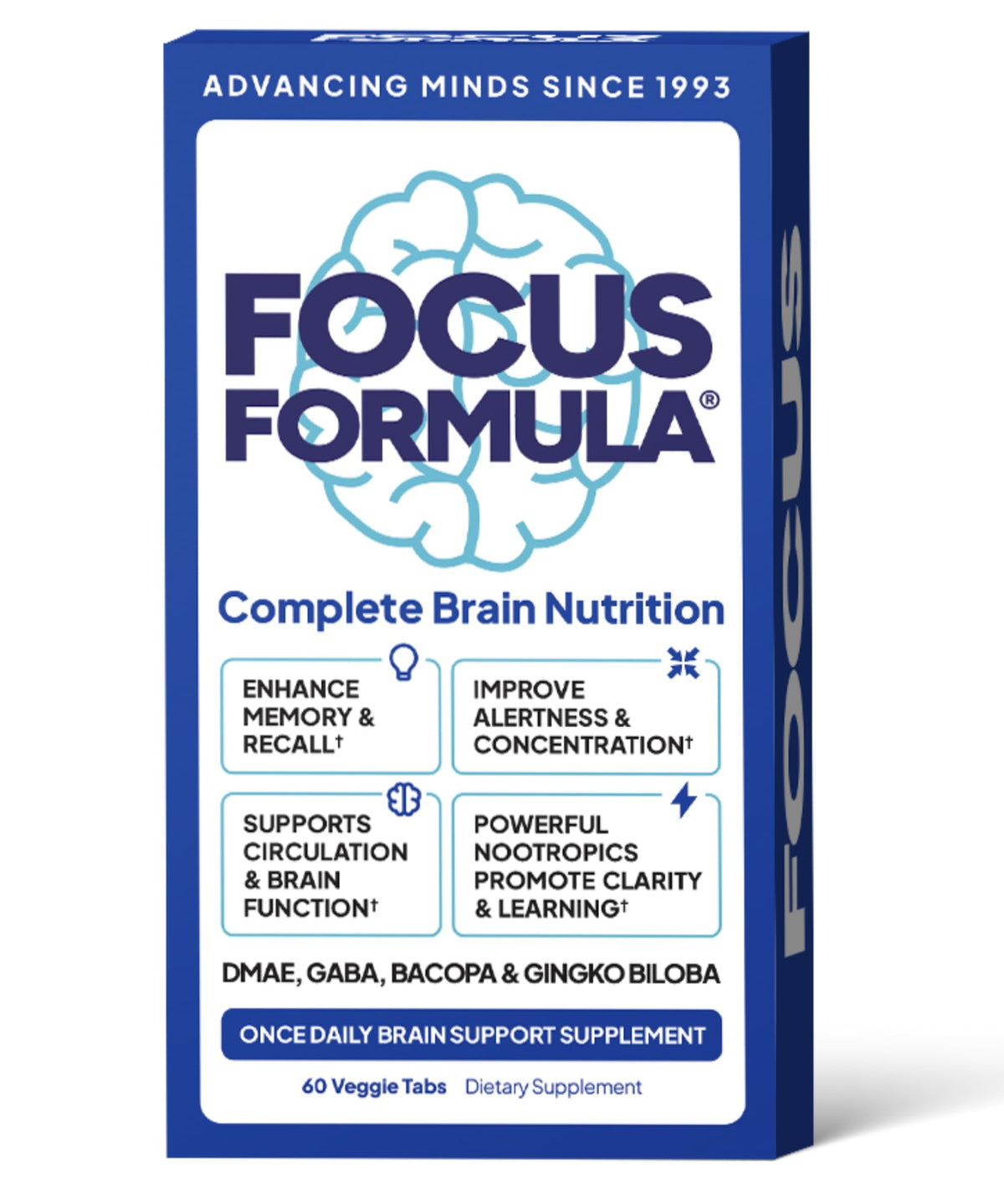 Focus Formula Microbiome Plus 60 comprimés, emballage avant